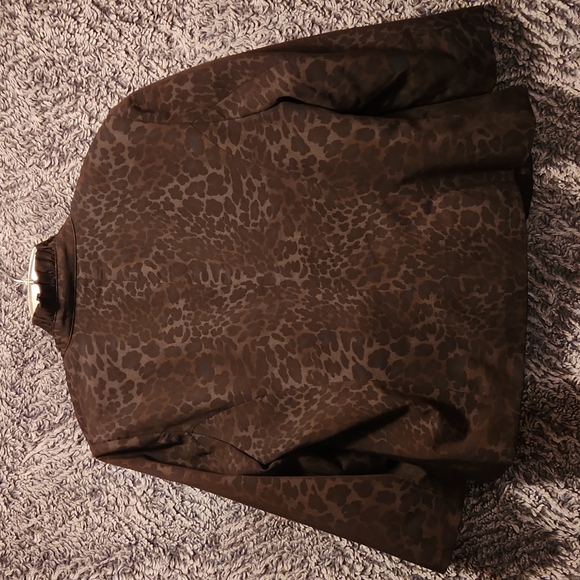 Willi Smith Animal Print Jacket SZ 10 - Picture 4 of 4